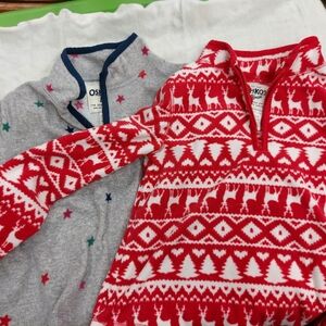 OshKosh B'gosh Red and White Patterned Pajama Set